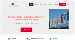 Desktop Screenshot of discountflagsandmore.com